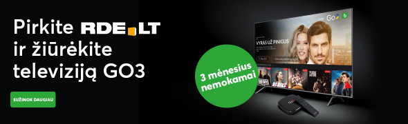 Pirkite RDE.LT ir žiūrėkite televiziją GO3!