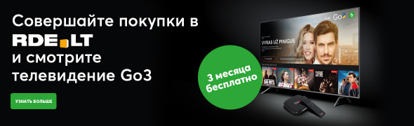Покупайте в RDE.LT и смотрите телевидение GO3!