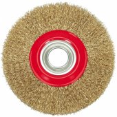 Vorel gofruoto vielinio disko šepetys 125x10mm 06978