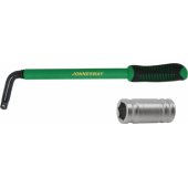 Jonnesway teleskopinis ratų raktas 17x19mm 350-500mm (AG010195B)