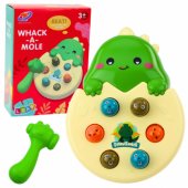 Mini „Whack A Mole“ įgūdžių žaidimas su dinozauro kiaušiniu, žalias