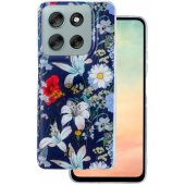 "Glow Glam Case Motorola Moto G86", mėlynas