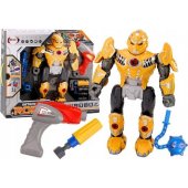 Screwing Robot Weapon Drill Screwdriver Light Sound Yellow