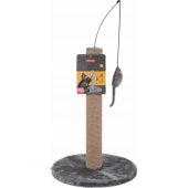 Zolux Cat scratching post with toy - grey