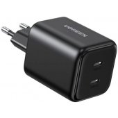 X526 Dual USB-C GaN 45W Black