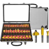 AWTools medienos frezos, 35 dalių rinkinys, 8mm kotas (AW40514)