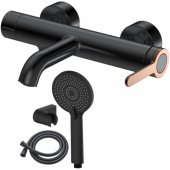 AMBER with shower set black/ gold