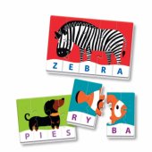 Educational Game Puzzle: My First Words Play and Learn Polish Language