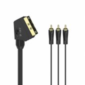 00205156 RCA / SCART AV kabelis [3x RCA kištukas (phono)