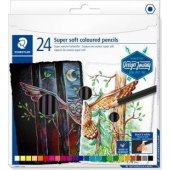 Staedtler minkštas spalvotas pieštukas 24ST