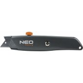 Neo peilis su trapecijos formos geležte, metaliniu korpusu (63-702)