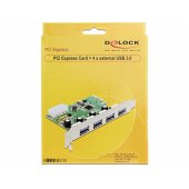 DeLOCK PCIe x1 card to 4x external USB Type-A 5 Gbit/ s, USB controller