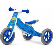 Milly Mally krosinis dviratis 2-in-1 transporto priemonė Look, mėlyna armija