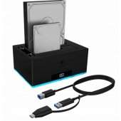 _1425880 HDD priedas „ICY BOX“ prijungimo stotelė 2x 2,5 arba 3,5 diskams