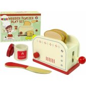 LeanToys Wooden Toaster Accessories Breakfast Kitchen Kids