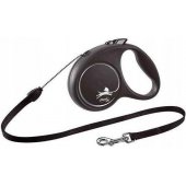 Flexi automatic leash Black Design S rope 5 m color black.