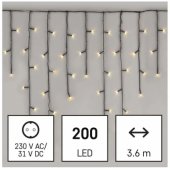 D4CW01 200 LED Warm White 3,6m