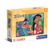 Dėlionė iš 12 kubelių DISNEY STITCH Clementoni 41347