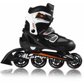 Blackwheels reguliuojami riedučiai Sonic Orange-black dydis 32-35