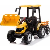 MEGA D68 Tractor Vehicle With Trailer Yellow
