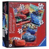 3 viename dėlionė Cars