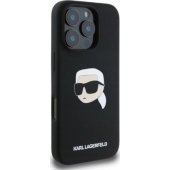 „Liquid Silicone Karl Head MagSafe iPhone 16 Pro“, juodas