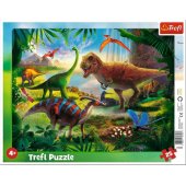 Trefl rėminė dėlionė 25 dinozaurai TREFL