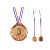 Bronze Medal First Place Prize Trophy Zinc 6.5cm