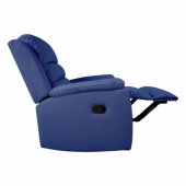 Recliner armchair MANUEL with manual mechanism, dark blue
