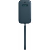 "Leather Sleeve with MagSafe iPhone 12/ 12 Pro" Baltic Blue
