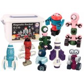 Magnetic Blocks Space Rocket Set 56 pieces. Magnetic Rocket Mix