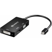 509-12 Adapteris MiniDP į HDMI+DVI+VGA