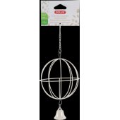 Zolux Metal hay ball for suspension 10 cm in diameter color beige