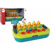 Arkadinis žaidimas „Whac-a-Mole“ Viščiukai, plaktukas, šviesos, garsai, veikia su baterijomis