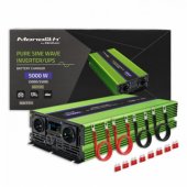 Qoltec Monolith power adapter/ inverter Auto 5000 W Green