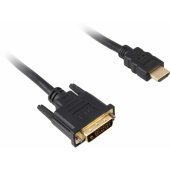 Cable HDMI to DVI-D 1 m Black