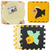 Soft Puzzle Educational Mat EVA Foam Animals Brown 16 pcs.
