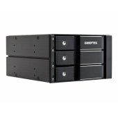 2 x 5.25 bays for 3 SAS/ SATA HDD