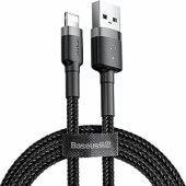 USB į Lightning 1.5A 2m juodas/ pilkas