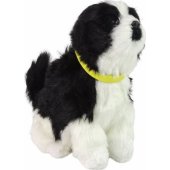 LeanToys Interactive Dog Border Collie Plush Barking Dog