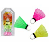 Set of Badminton Shuttlecocks 3pcs Classic Colorful