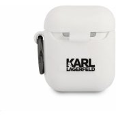 "KLACCSILKHWH Silicone Case for Airpods 1/ 2" White