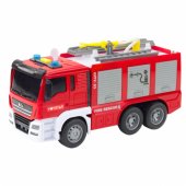 Gaisrinės automobilis su pavara, vandeniu, šviesomis ir garsu