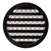 GRILLE ALUMINIUM ALLOY 125MM BLACK