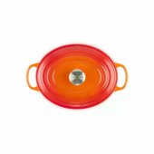 Cast iron pot oval 27cm / 4.1L Orange