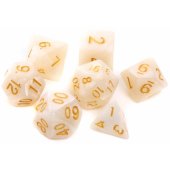 Rebel Pearl RPG kauliukų rinkinys – baltas