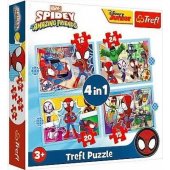 Trefl dėlionė 4in1 Spidey®s Team TREFL