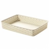 Basket My Style Rattan Cream A4 6x27x36cm