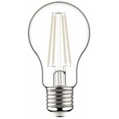 E27, A60, 8,5 W, 1055 lm, 2700 K šilta balta, baltas siūlelis