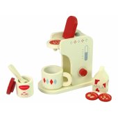 LeanToys Wooden Coffee Maker Kitchen Accessories Kids
